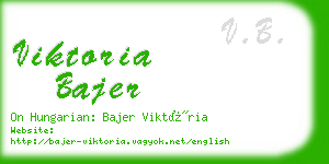 viktoria bajer business card